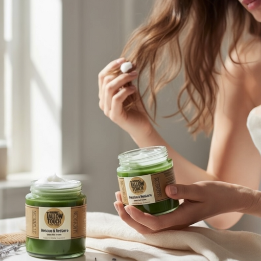 How to Use a Leave-In Tallow cream (Without Grease): Edges, Scalp & Beards