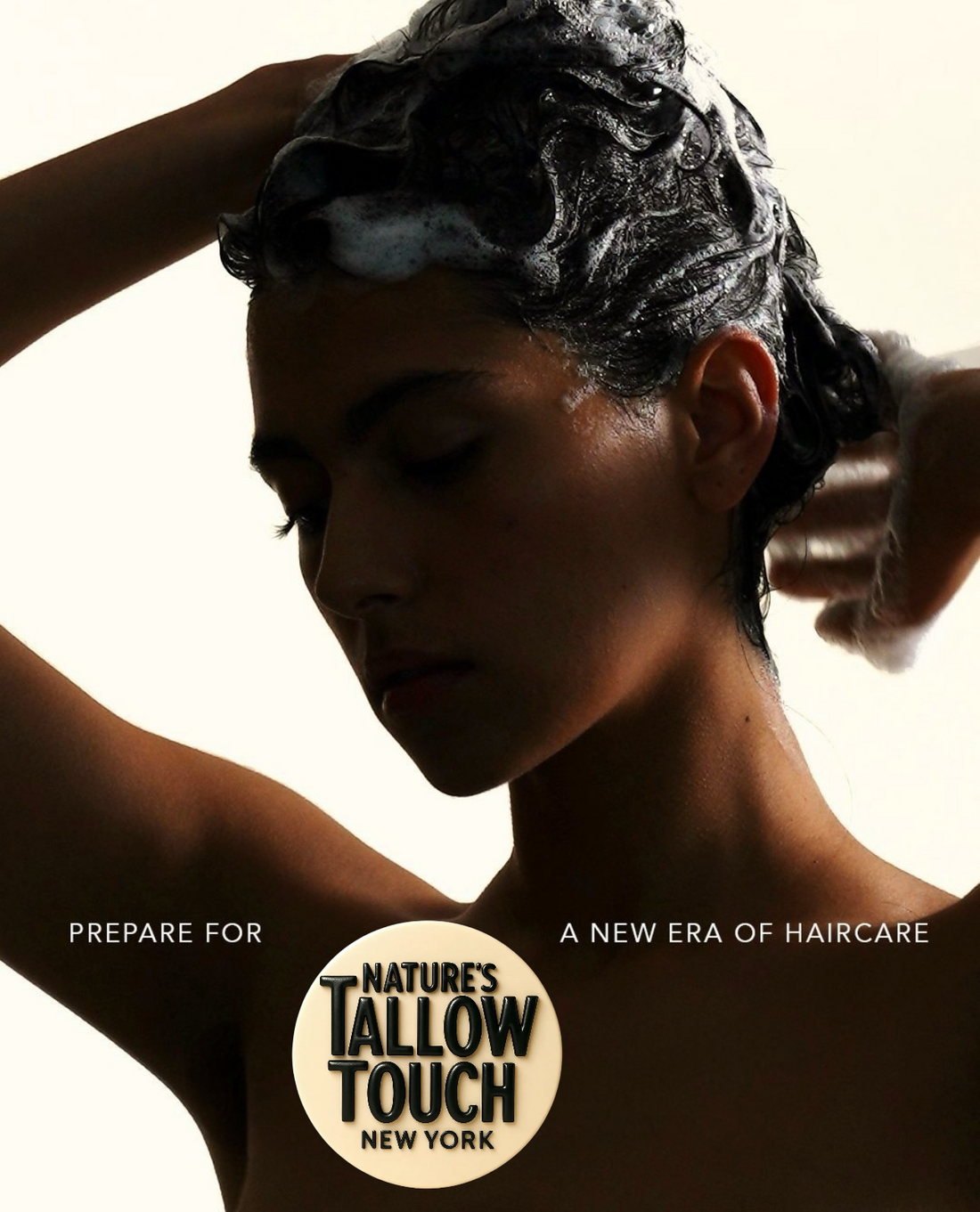 Close-crop of hair sheen/texture or a still from your best application video.