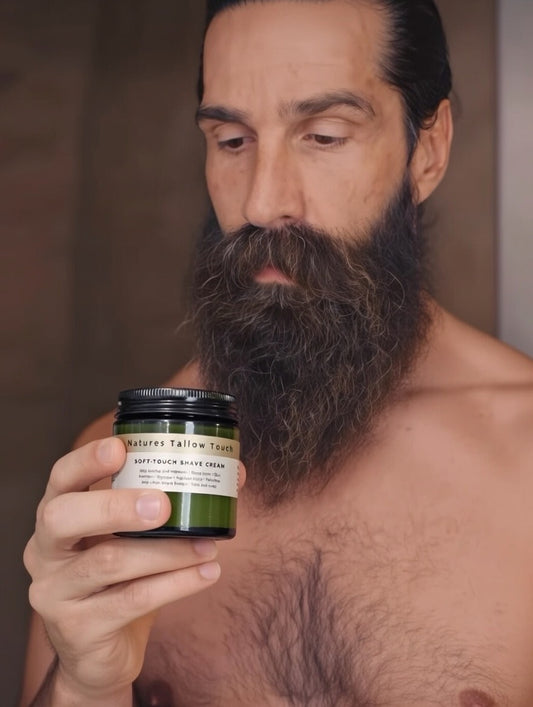 SoftTouch —SKINCARE-GRADE SHAVE CREAM Built Like a Luxe Moisturizer (Unisex) - Nature’s Tallow Touch LLC