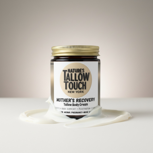 Mother’s Recovery Tallow Body Cream | Elasticity, Dry Skin & Stretch Mark Support - Nature’s Tallow Touch LLC