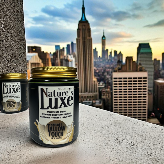 Nature’s LUXE Tallow Face Cream — Formulated with our Tri-Bright Stack™ (Niacinamide + Vitamin C + Kojic DP & Caffeine) - Nature’s Tallow Touch LLC
