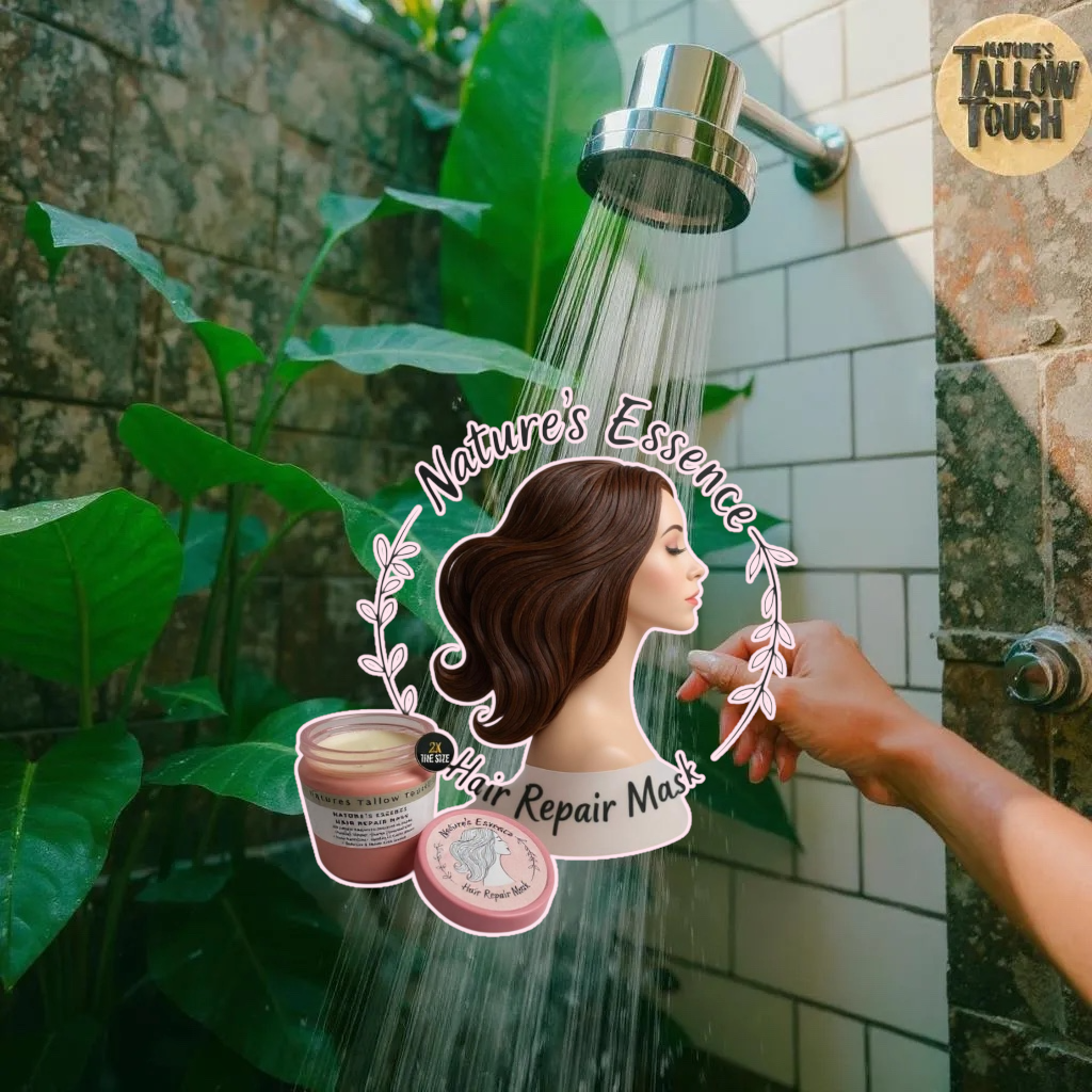 Nature's Essence Hair Repair Mask: Eine vollkommen natürliche Behandlung zur tiefenwirksamen
•Pflegen •Reparieren •Beleben geschädigtes Haar
• Tiefe Feuchtigkeitsversorgung • Beruhigt und entspannt die Kopfhaut
• Weichheit und Glanz• Frizz-Kontrolle