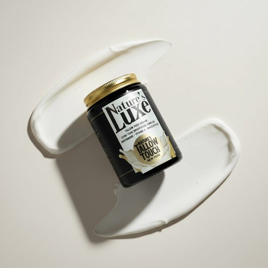 Nature’s LUXE Tallow Face Cream — Brightening & Peptide-Firming Moisturizer