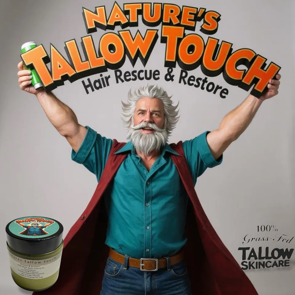 Rescue & Restore Hair Loss Tallow Styling Balm | Best DHT-blocking treatment to Reduce Thinning for Men & Women