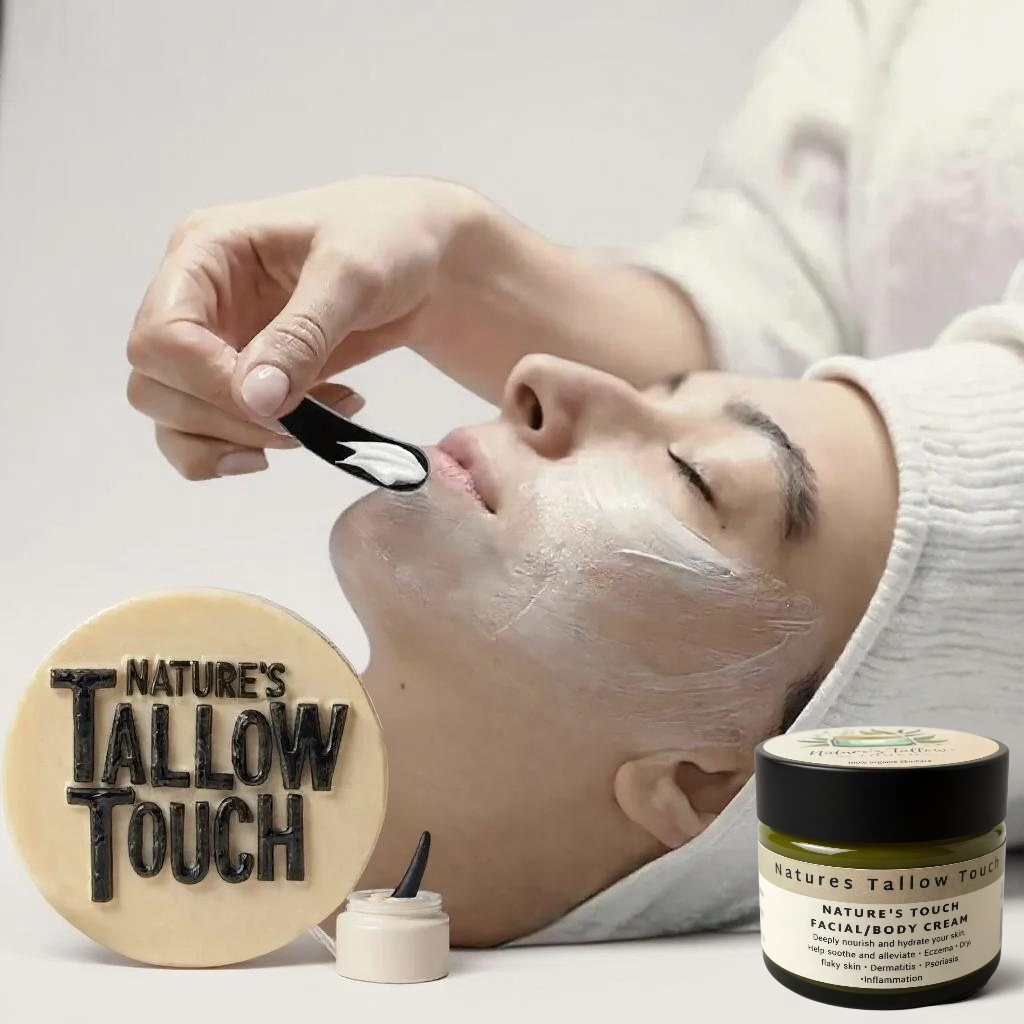 Nature's Touch Gesichts-/Körpercreme/Balsam: Hilft bei der Beruhigung und Linderung
• Ekzem
• Trockene, schuppige Haut
• Dermatitis
• Schuppenflechte
• Entzündung