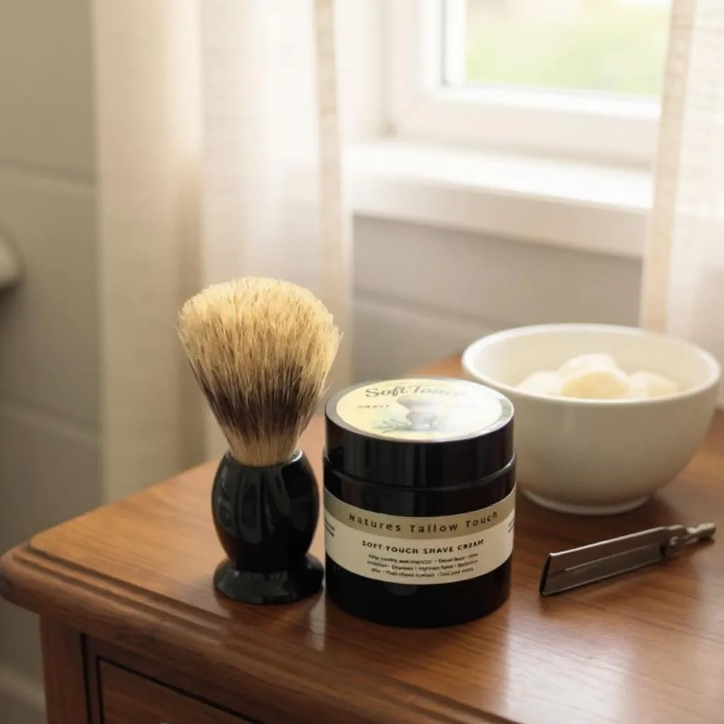 SoftTouch Shave Tallow Cream | Soothe Razor Burn & Hydrate Skin - Nature’s Tallow Touch LLC