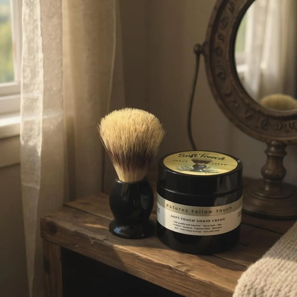 SoftTouch Shave Tallow Cream | Soothe Razor Burn & Hydrate Skin - Nature’s Tallow Touch LLC
