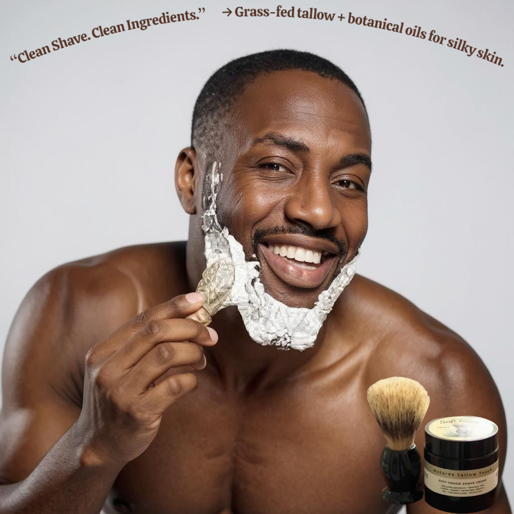 SoftTouch Shave Tallow Cream | Soothe Razor Burn & Hydrate Skin - Nature’s Tallow Touch LLC