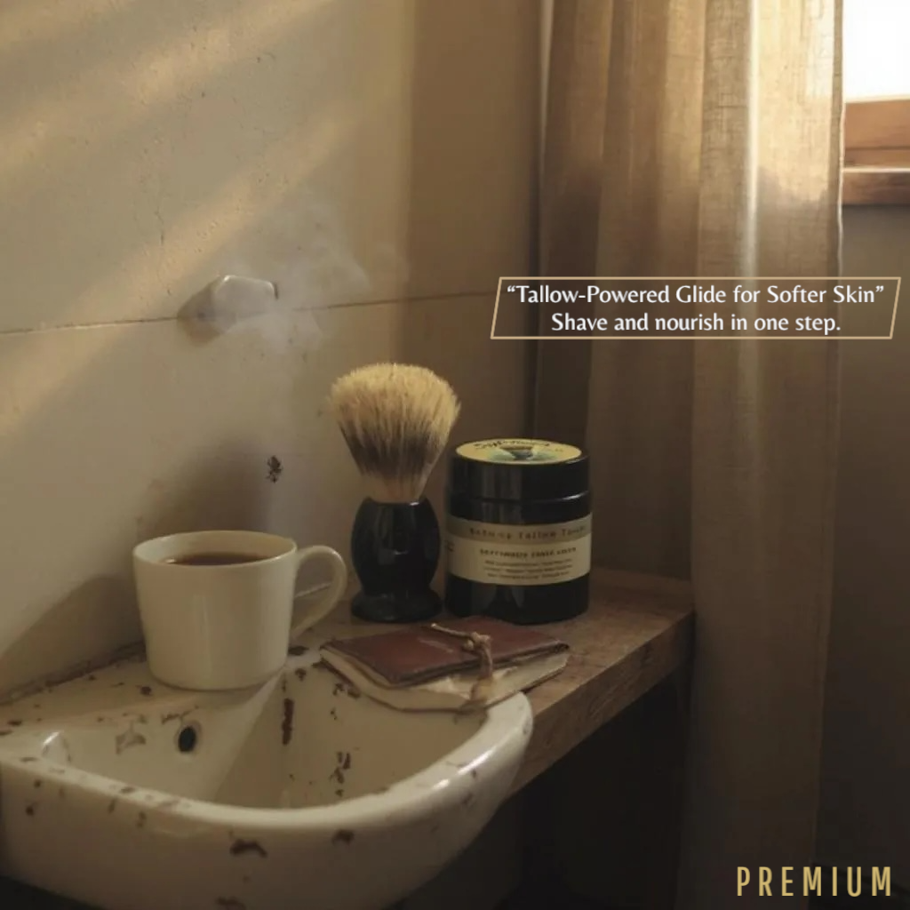 SoftTouch Shave Tallow Cream | Soothe Razor Burn & Hydrate Skin - Nature’s Tallow Touch LLC