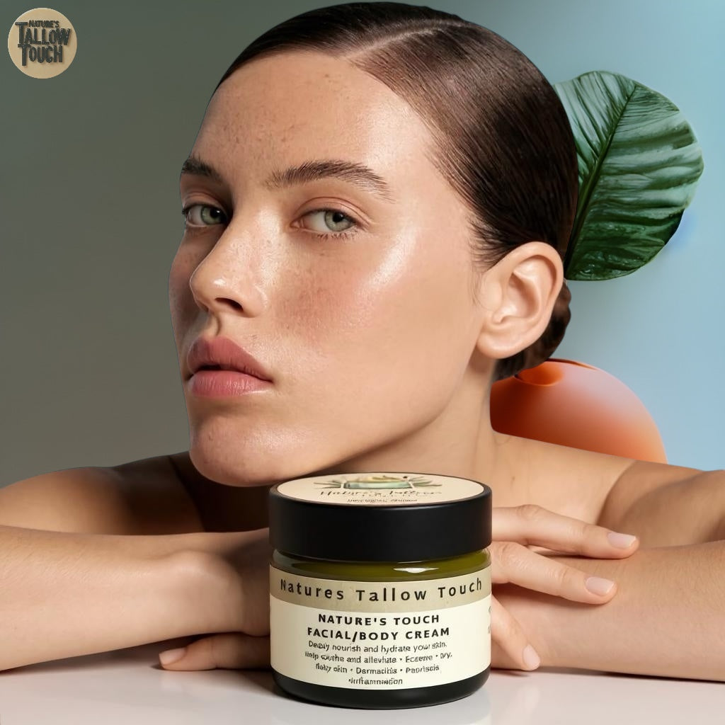 Nature's Touch Gesichts-/Körpercreme/Balsam: Hilft bei der Beruhigung und Linderung
• Ekzem
• Trockene, schuppige Haut
• Dermatitis
• Schuppenflechte
• Entzündung