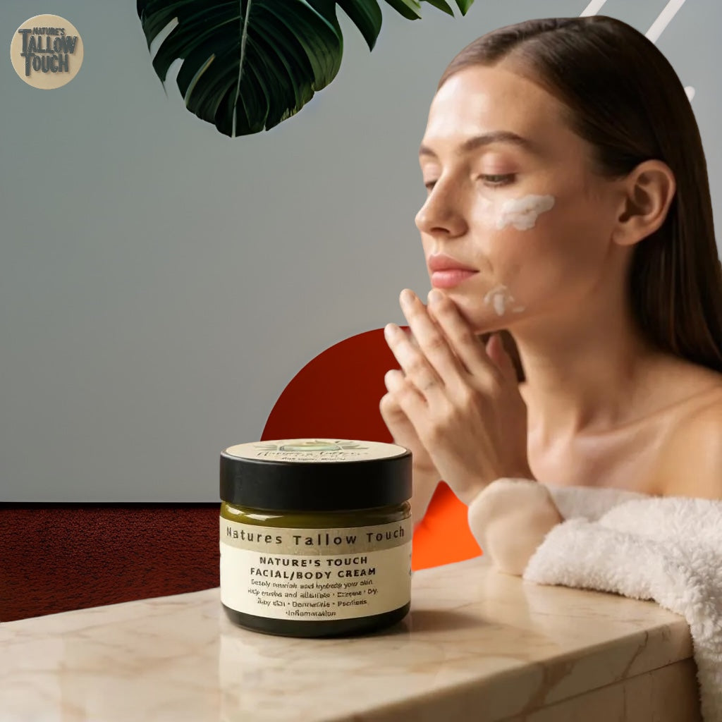 Nature's Touch Gesichts-/Körpercreme/Balsam: Hilft bei der Beruhigung und Linderung
• Ekzem
• Trockene, schuppige Haut
• Dermatitis
• Schuppenflechte
• Entzündung