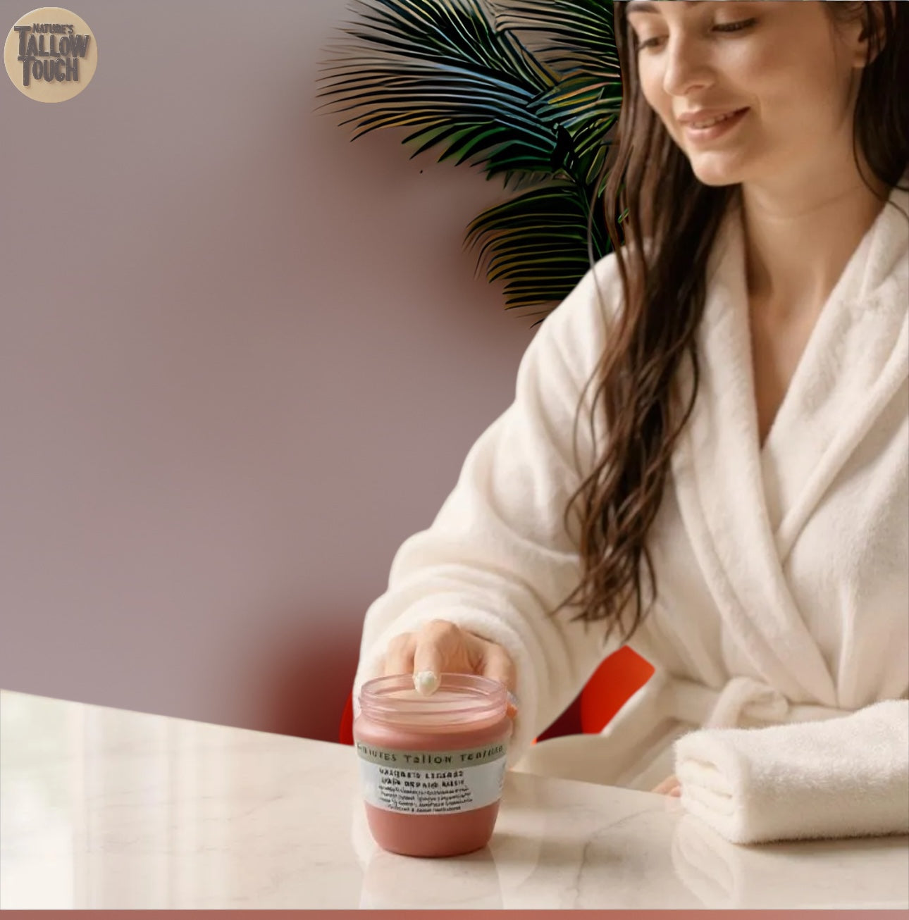 Nature's Essence Hair Repair Mask: Eine vollkommen natürliche Behandlung zur tiefenwirksamen
•Pflegen •Reparieren •Beleben geschädigtes Haar
• Tiefe Feuchtigkeitsversorgung • Beruhigt und entspannt die Kopfhaut
• Weichheit und Glanz• Frizz-Kontrolle