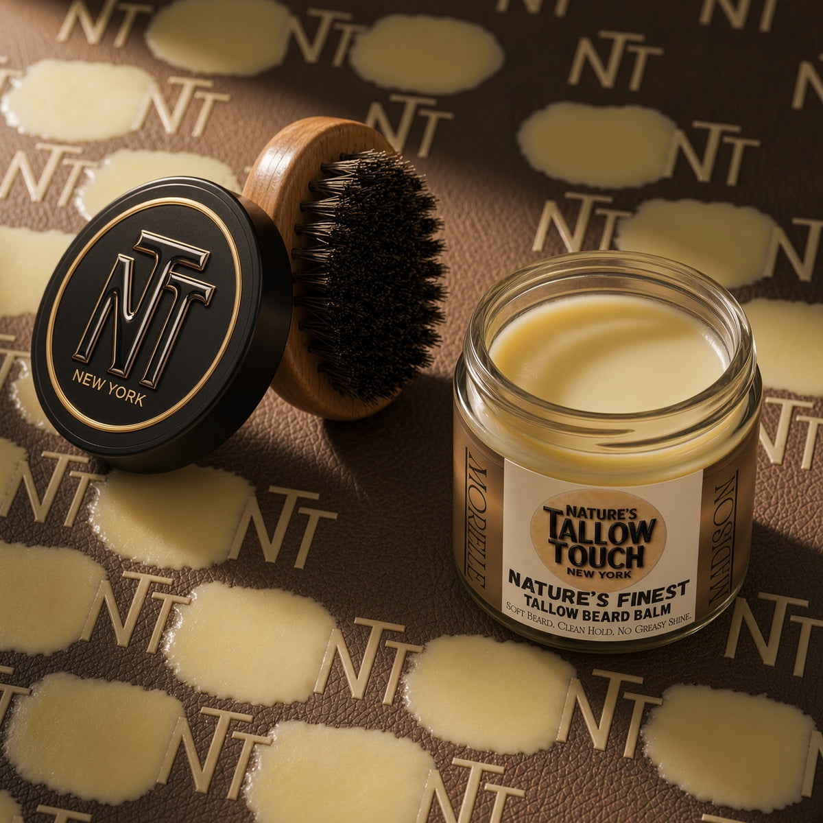 Nature’s Finest Beard Balm — Soft Beard. Clean Hold. No Greasy Shine.
