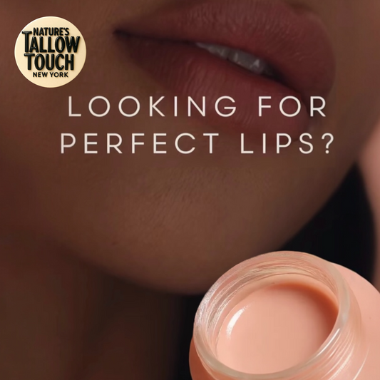 Open jar of apricot-nude balm with a soft satin sheen.