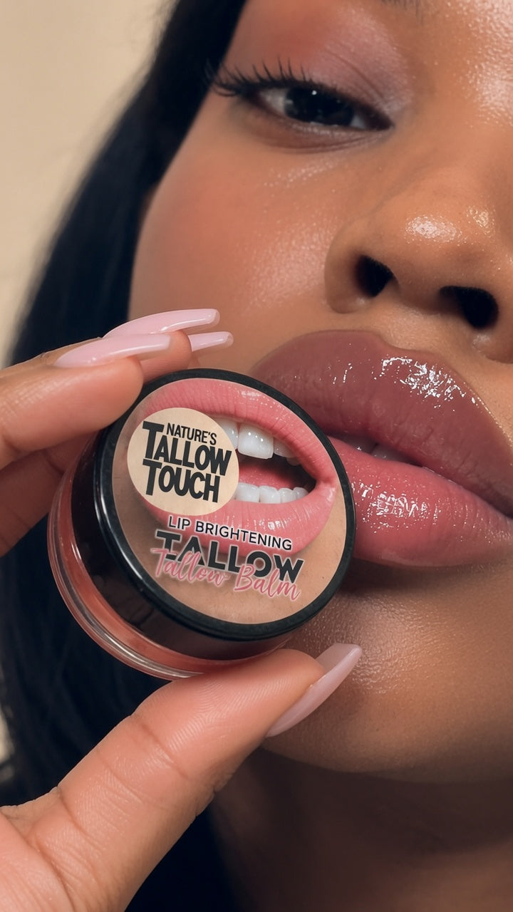 Lip Brightening Tallow Balm — Daily Moisture With a Soft-Tone Finish.