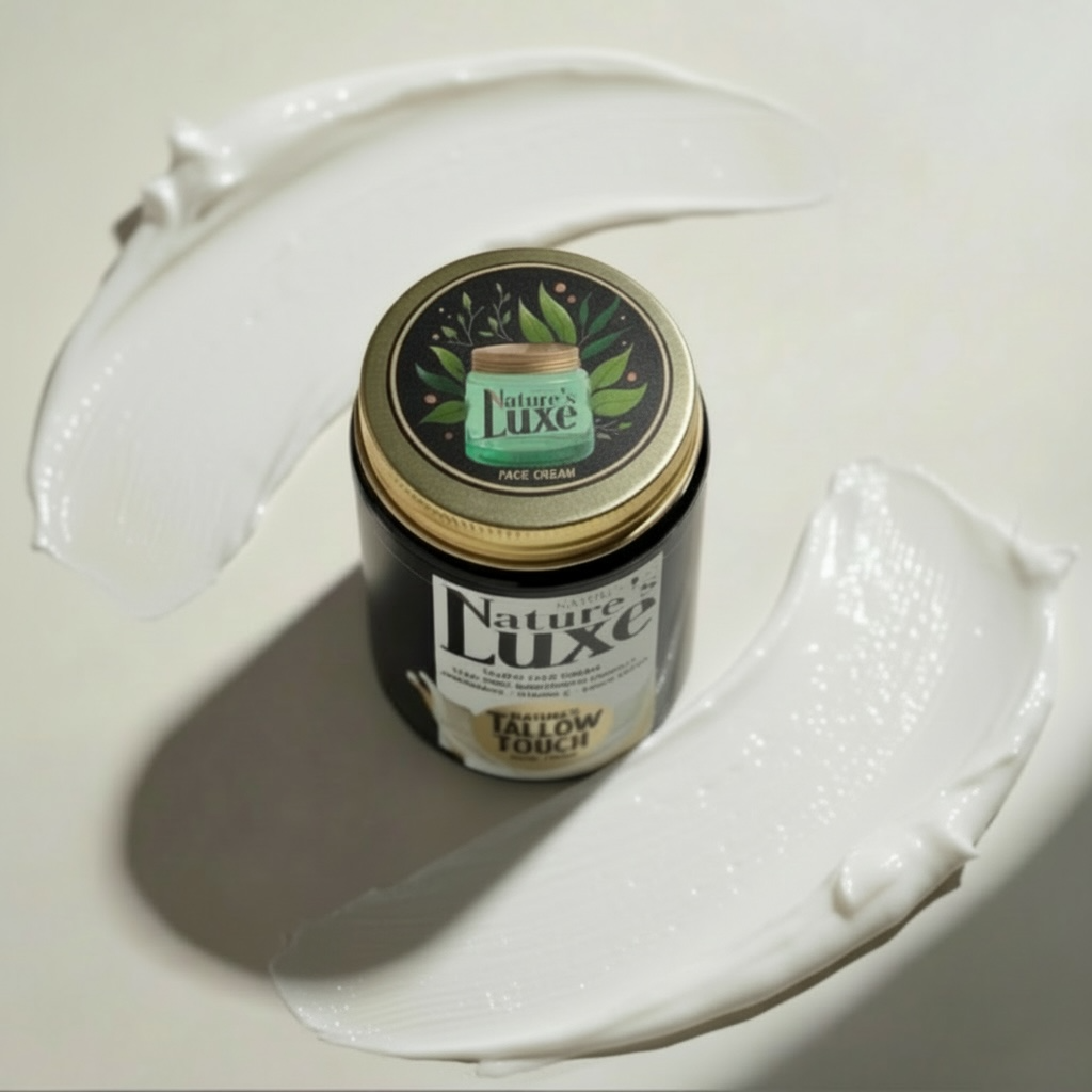 Nature’s LUXE Tallow Face Cream — Brightening & Peptide-Firming Moisturizer - Nature’s Tallow Touch LLC