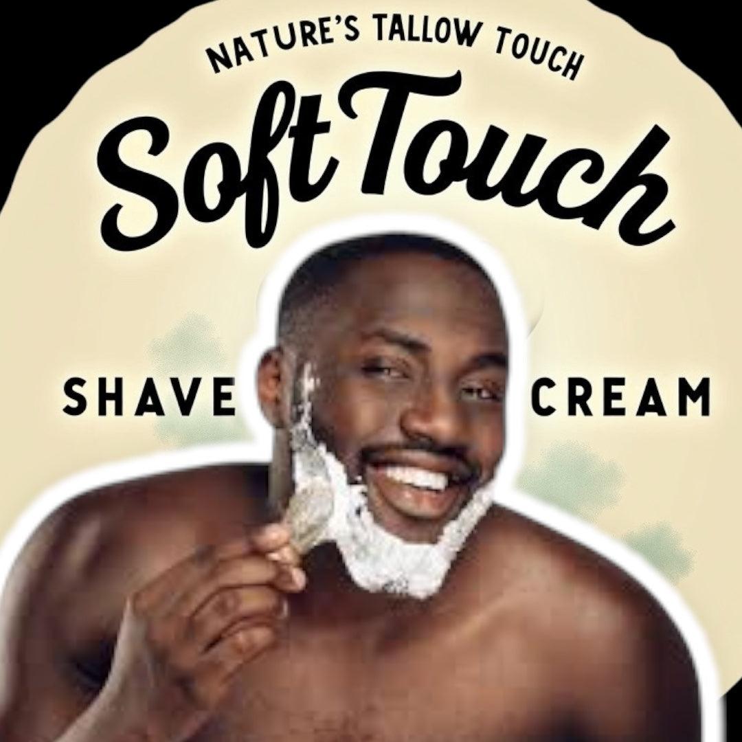 SoftTouch Shave Tallow Cream | Soothe Razor Burn & Hydrate Skin