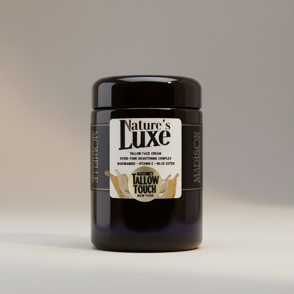 Nature’s LUXE Tallow Face Cream — Brightening & Peptide-Firming Moisturizer - Nature’s Tallow Touch LLC