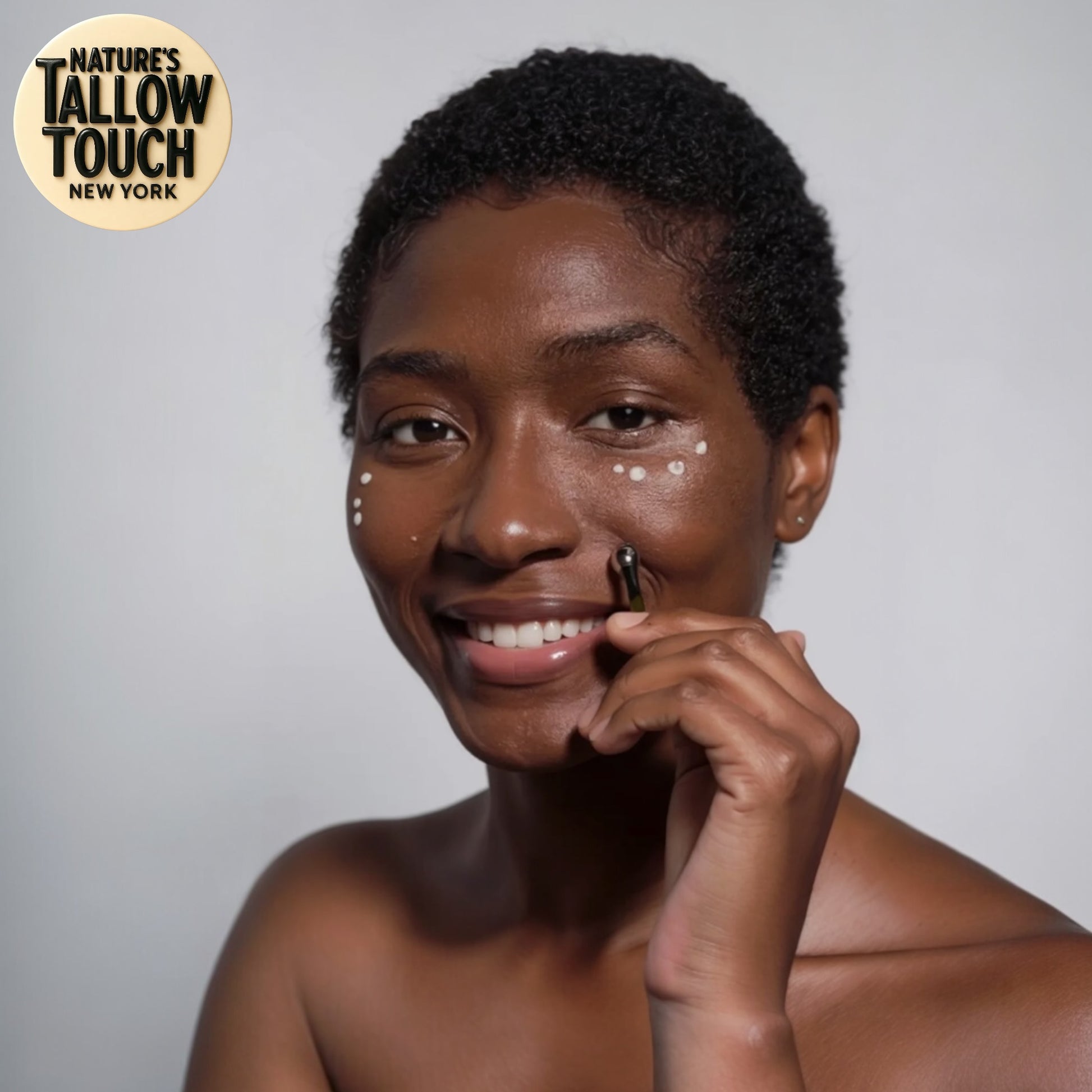 Nature’s LUXE Tallow Face Cream — Brightening Moisturizer with Niacinamide, Vitamin C (SAP), Kojic Dipalmitate & Caffeine - Nature’s Tallow Touch LLC