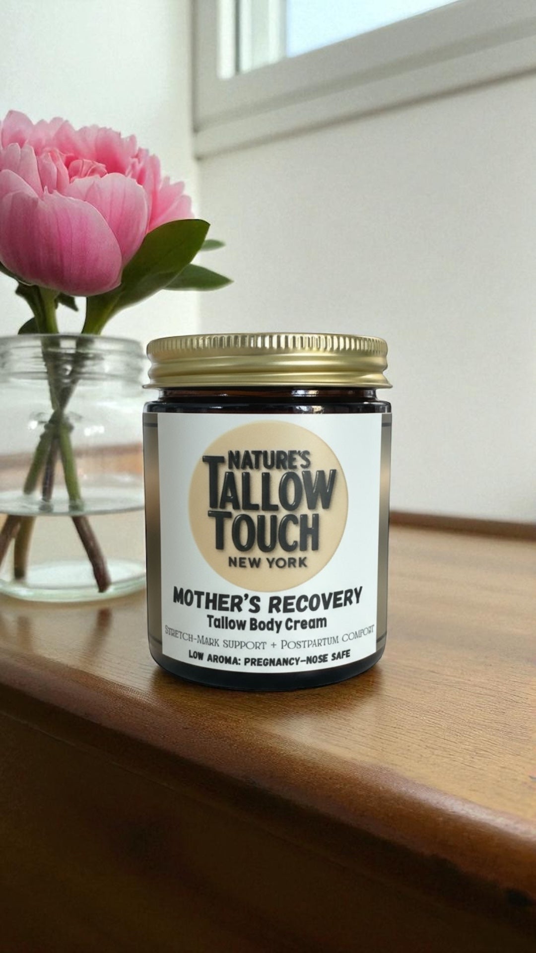 Mother’s Recovery Tallow Body Cream | Dry Skin-Elasticity + Stretch-Mark & Discoloration support - Nature’s Tallow Touch LLC