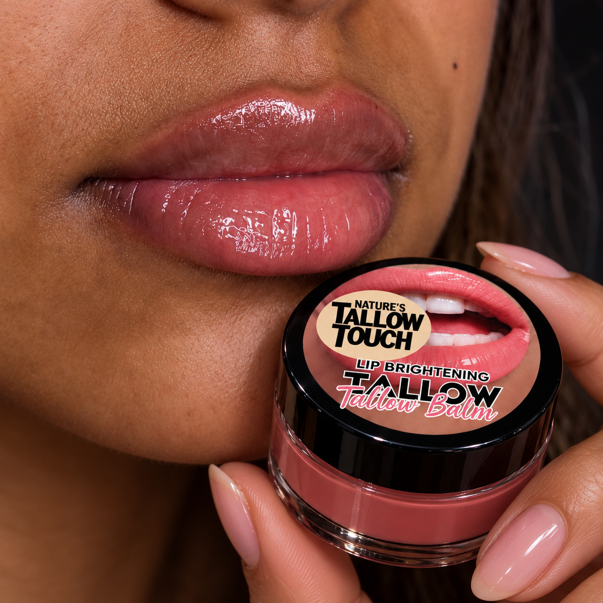 Lip Brightening Tallow Balm — Daily Moisture for Dryness, Dullness + Uneven-Tone Support.
