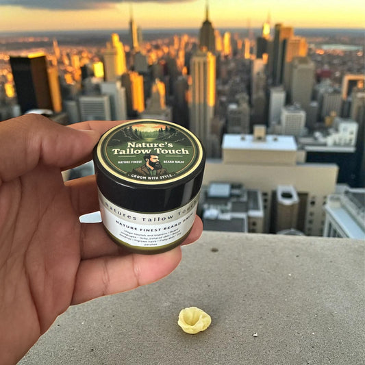 Nature’s Finest Tallow Beard Balm | Barber-Grade Hold + Grooming Finish - Nature’s Tallow Touch LLC