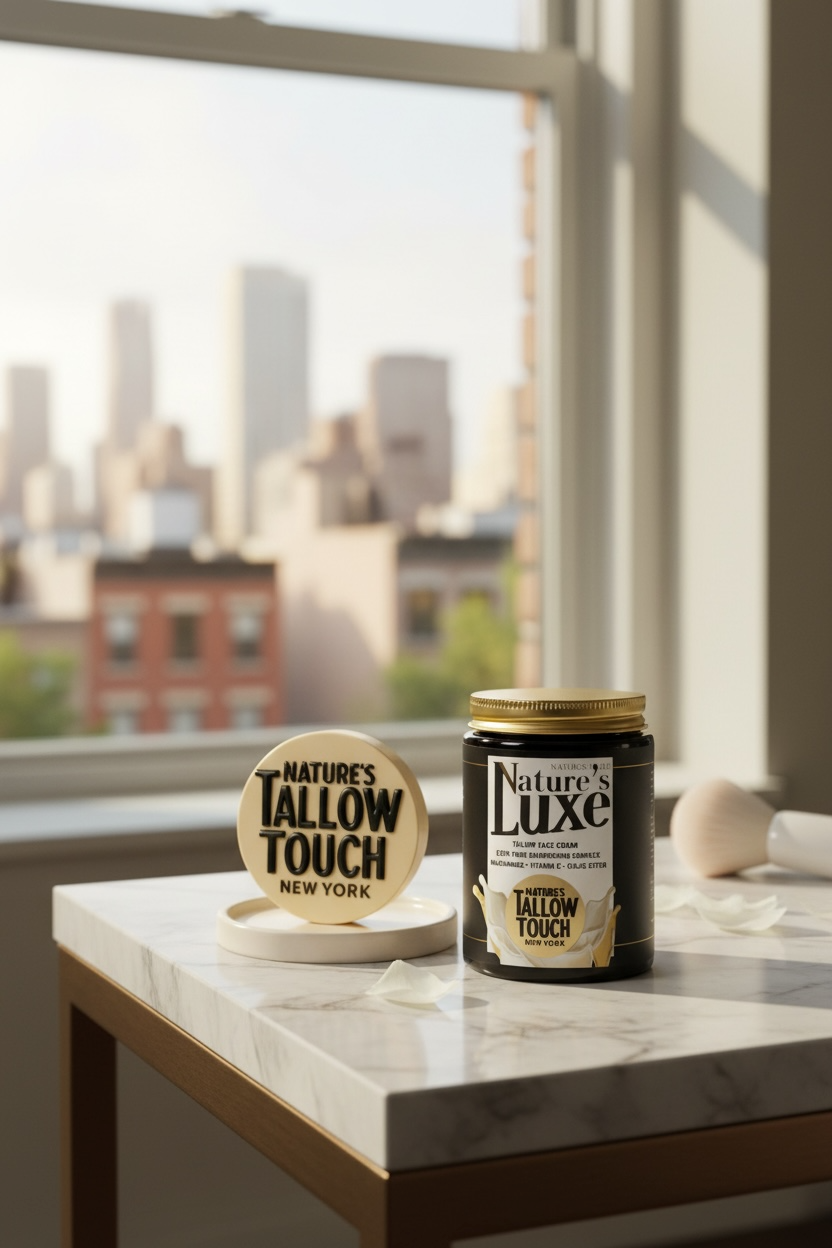 Nature’s LUXE Tallow Face Cream — Brightening & Peptide-Firming Moisturizer