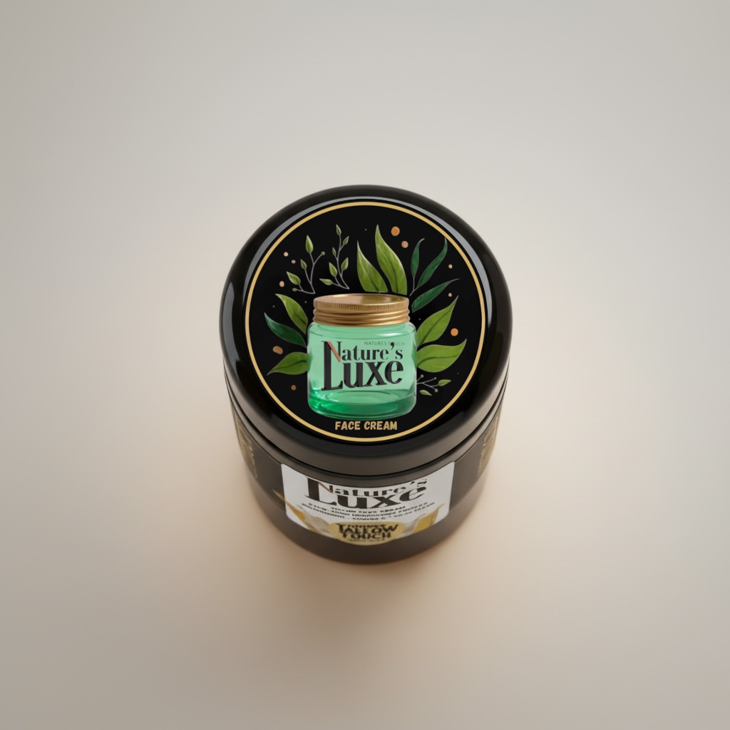 Nature’s LUXE Tallow Face Cream — Brightening & Peptide-Firming Moisturizer - Nature’s Tallow Touch LLC