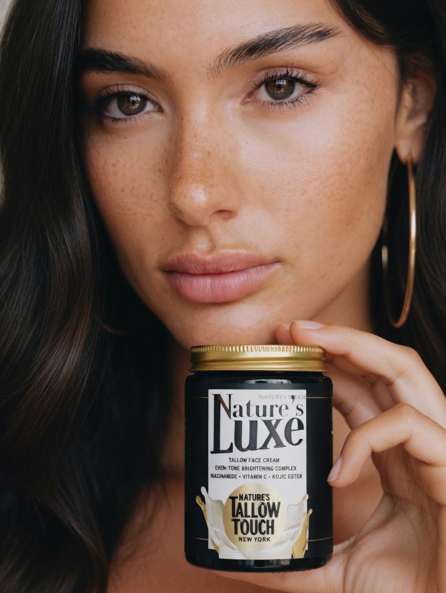 Nature’s LUXE Tallow Face Cream — Brightening & Peptide-Firming Moisturizer