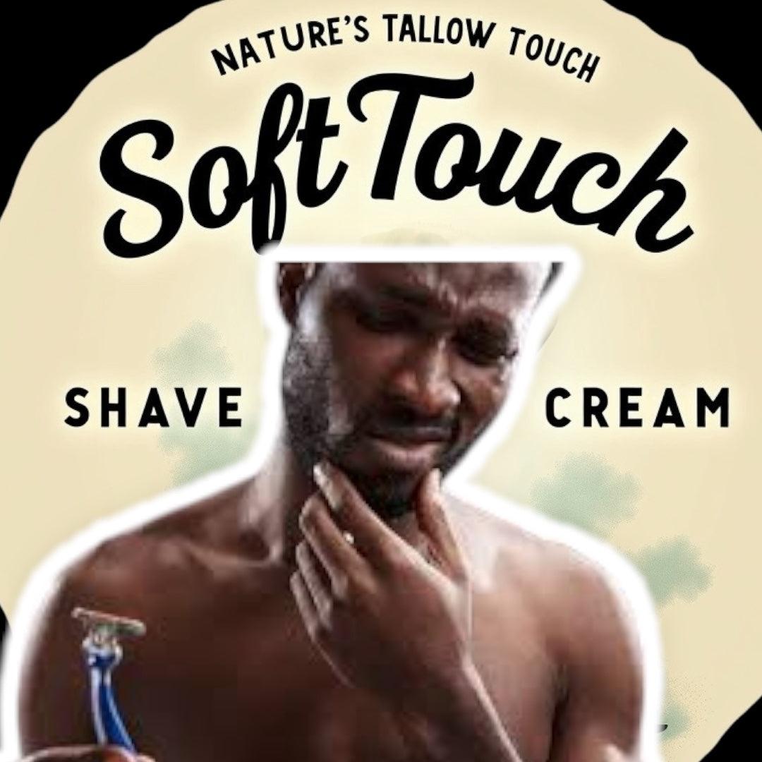 SoftTouch Shave Tallow Cream | Soothe Razor Burn & Hydrate Skin