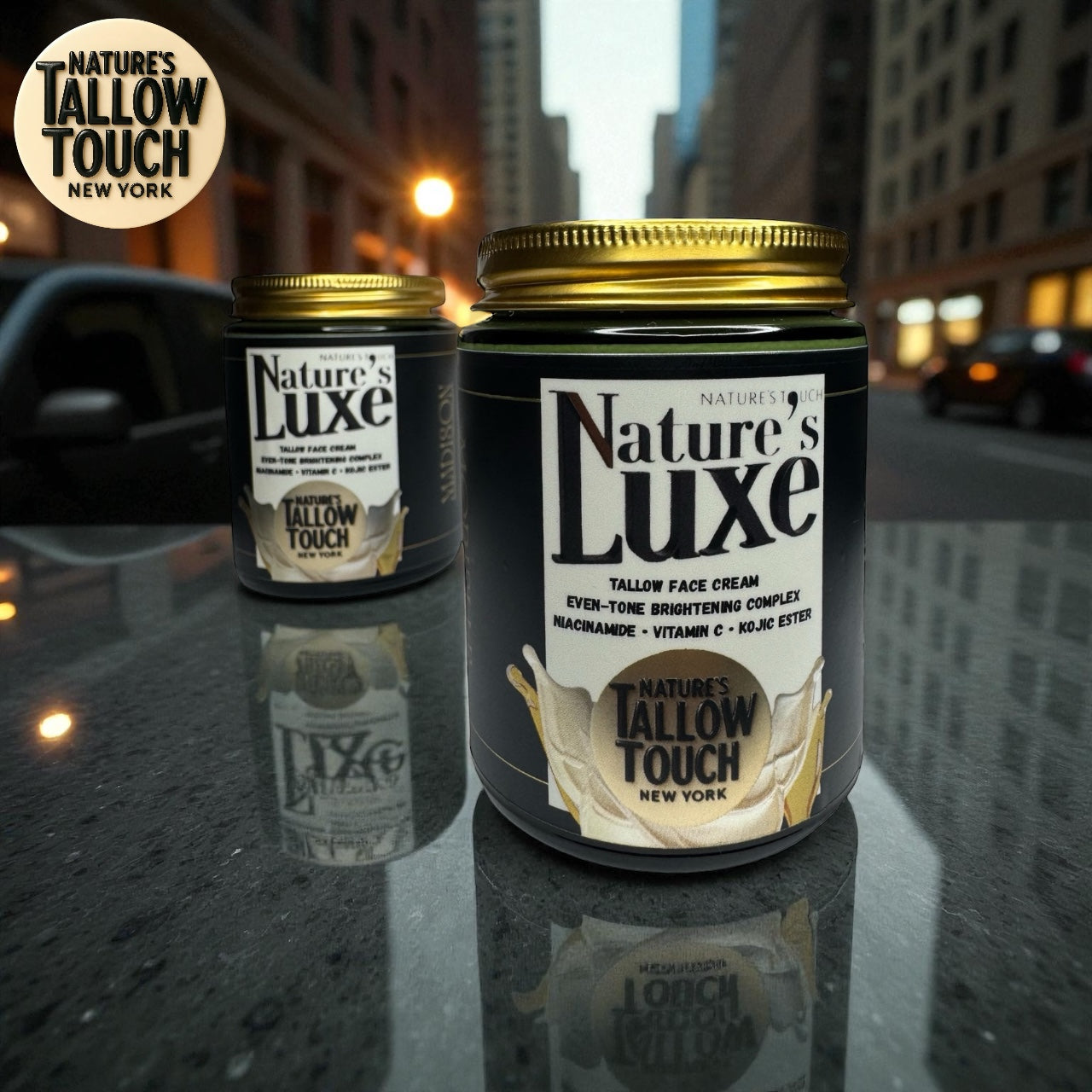 Nature’s LUXE Tallow Face Cream — Brightening & Peptide-Firming Moisturizer