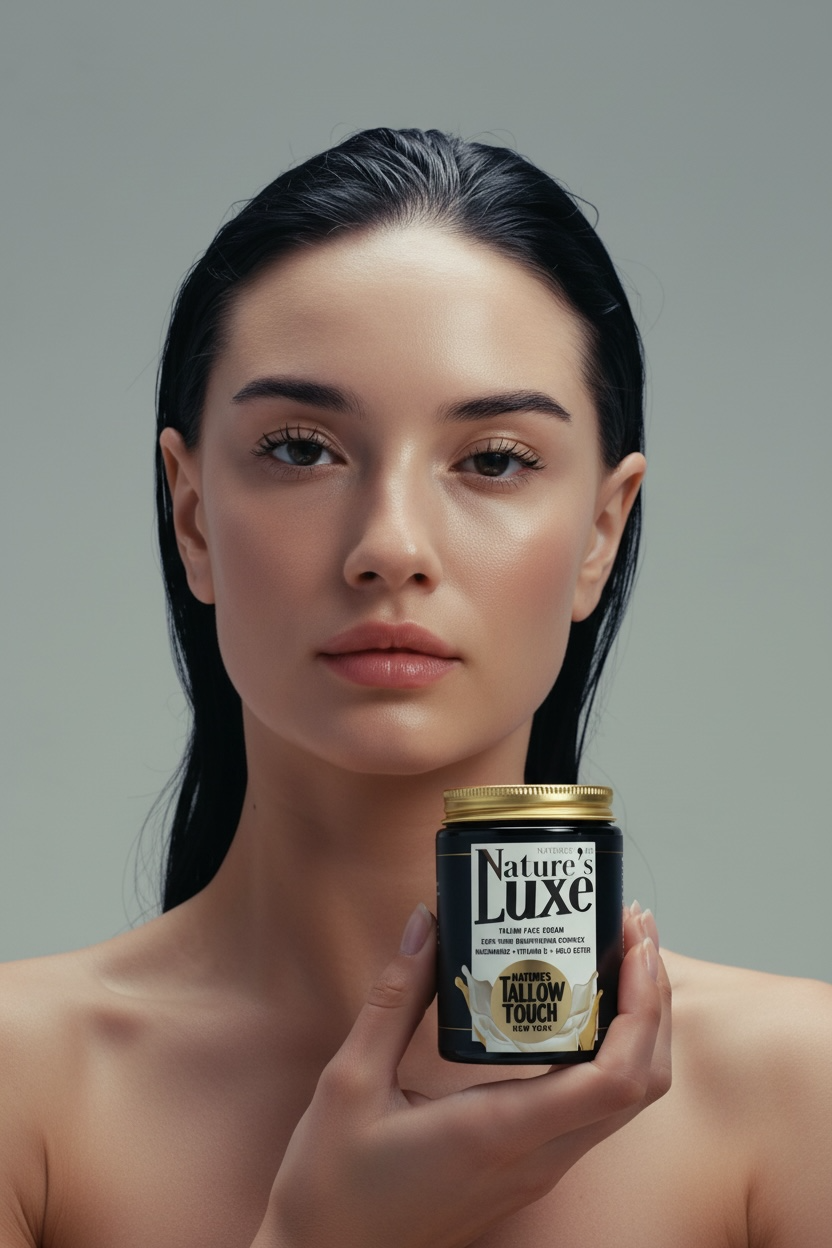 Nature’s LUXE Tallow Face Cream — Brightening & Peptide-Firming Moisturizer