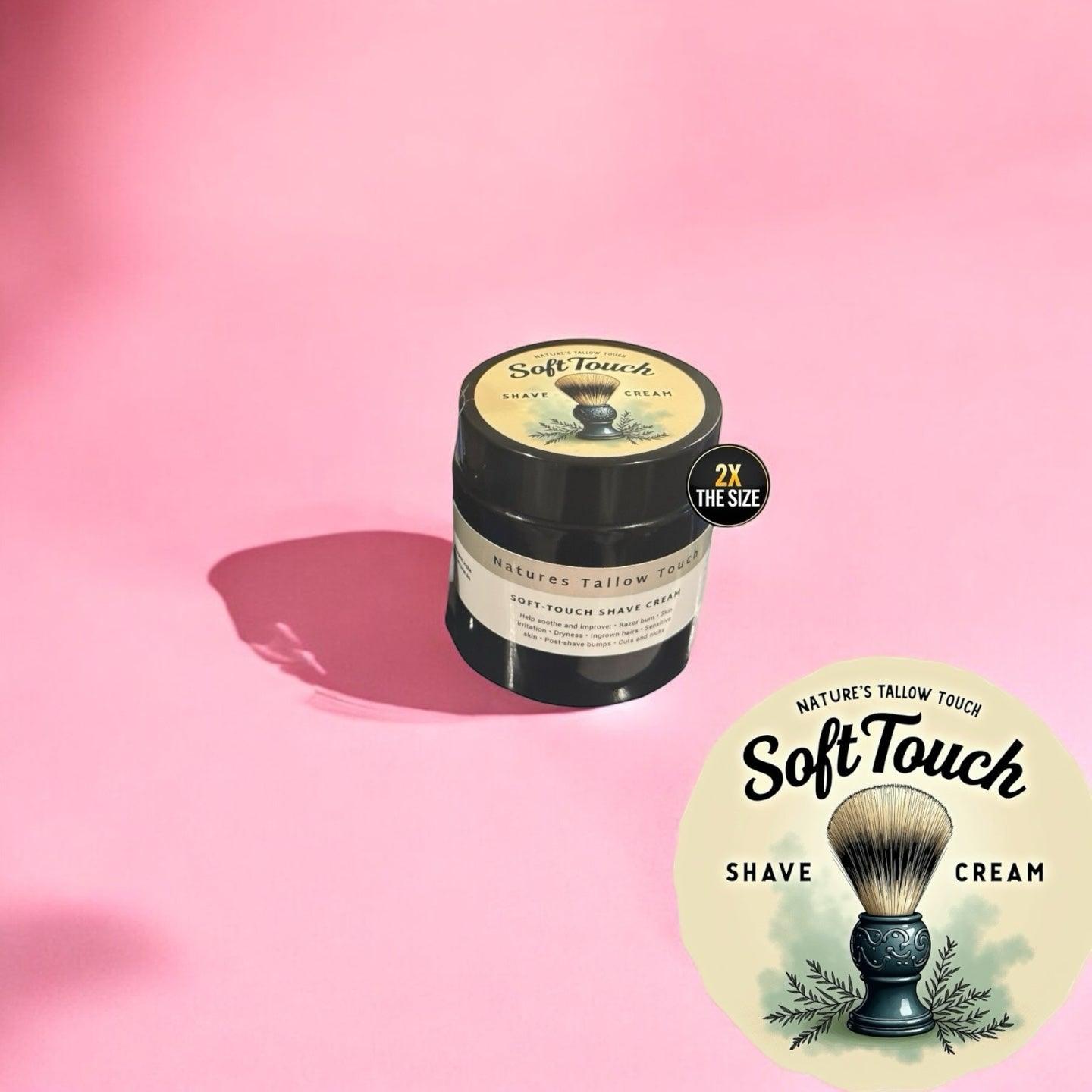 SoftTouch Shave Tallow Cream | Soothe Razor Burn & Hydrate Skin