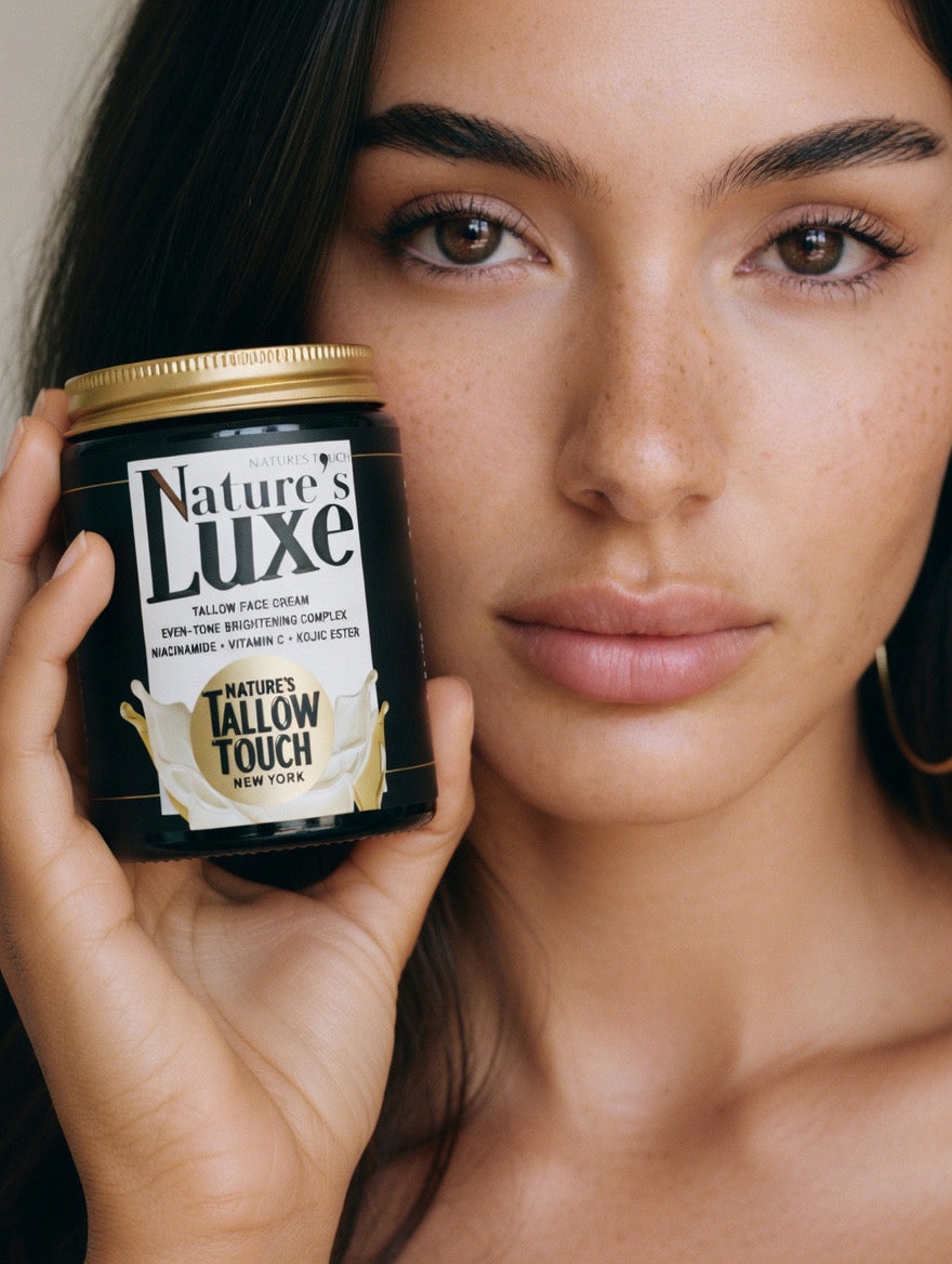 Nature’s LUXE Tallow Face Cream — Brightening & Peptide-Firming Moisturizer