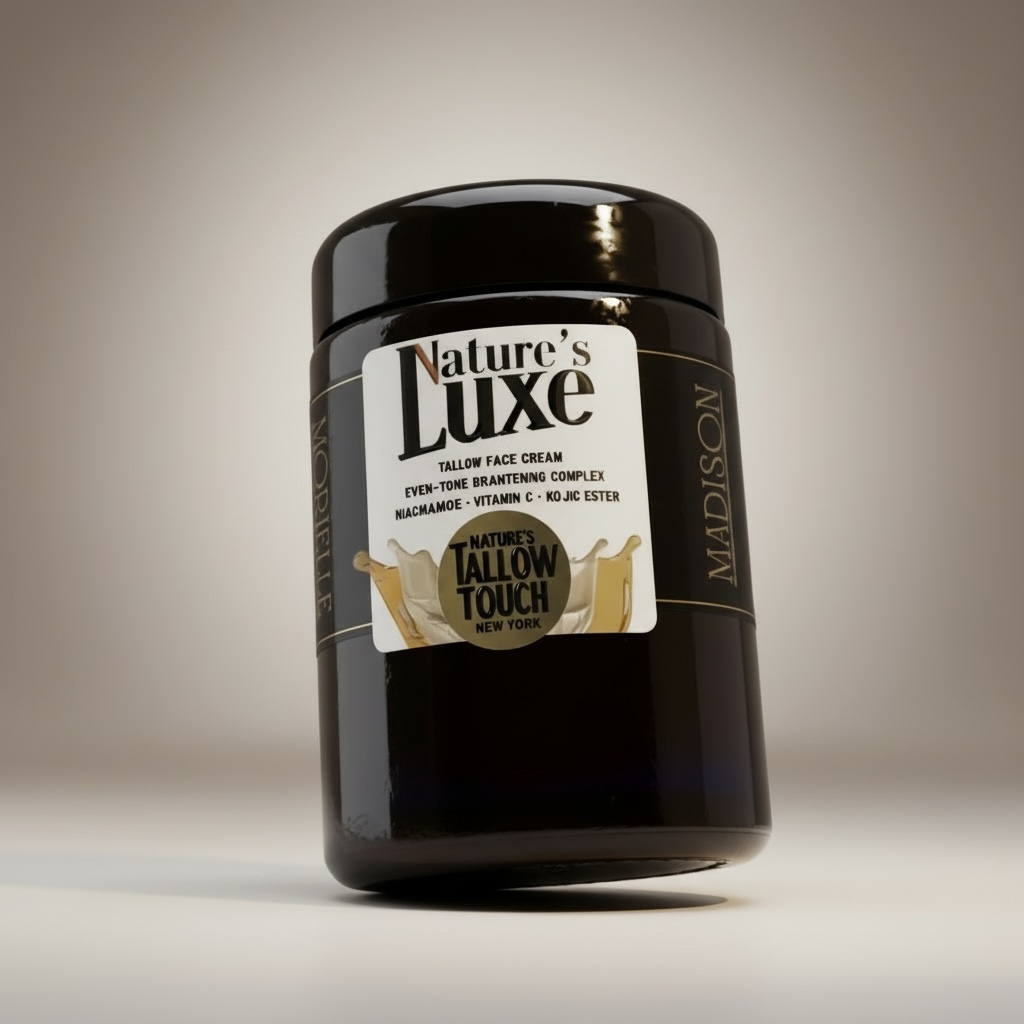 Nature’s LUXE Tallow Face Cream — Brightening & Peptide-Firming Moisturizer - Nature’s Tallow Touch LLC