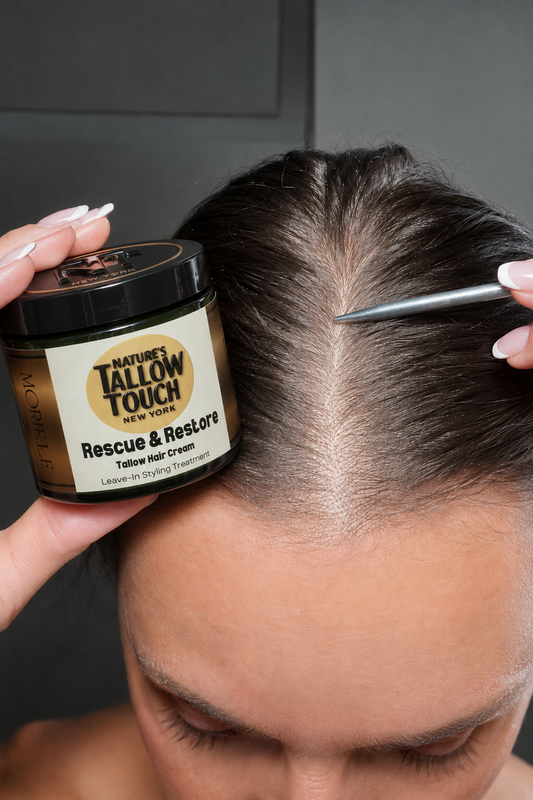 Rescue & Restore Leave-In Cream — Style Hold With Scalp-Level Care.