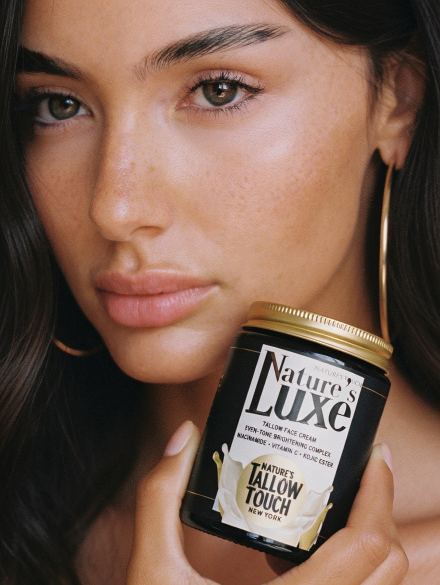Nature’s LUXE Tallow Face Cream — Brightening & Peptide-Firming Moisturizer