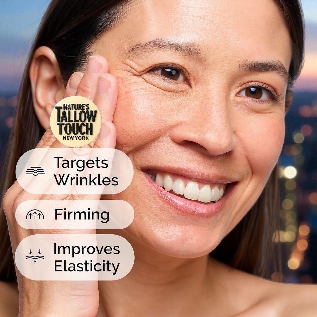 Nature’s LUXE Tallow Face Cream — Brightening & Peptide-Firming Moisturizer