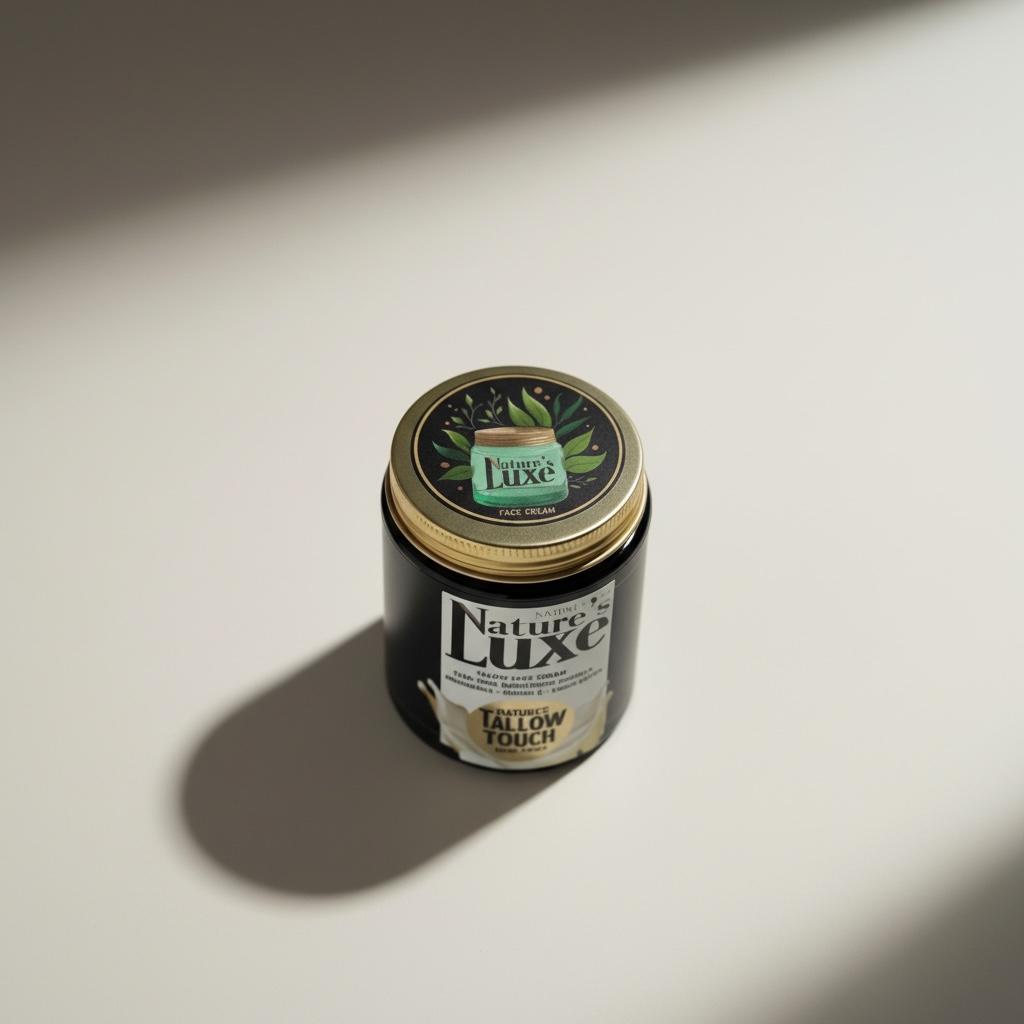 Nature’s LUXE Tallow Face Cream — Brightening & Peptide-Firming Moisturizer - Nature’s Tallow Touch LLC