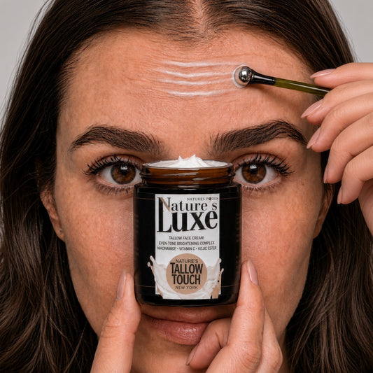 Nature’s LUXE Tallow Face Cream — Peptides. Vitamin C. Kojic Ester.