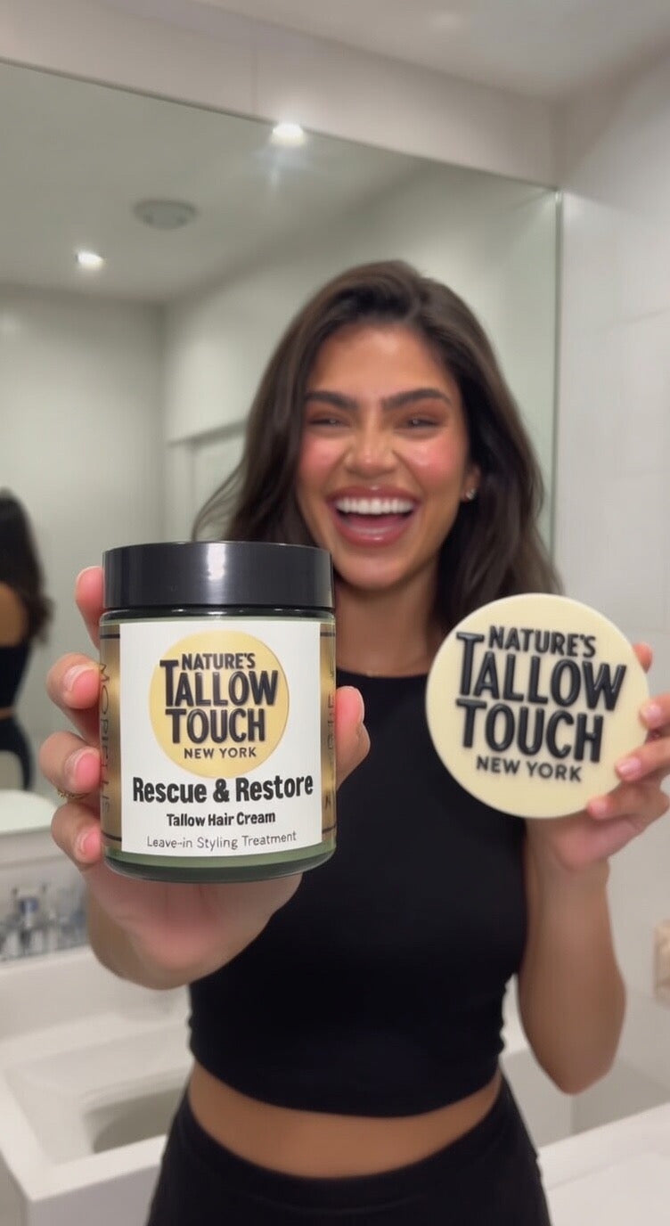 Rescue & Restore Leave-in Styling Cream —  MADE FOR THINNING, FRAGILE, OR BREAKAGE-PRONE HAIR - Nature’s Tallow Touch LLC