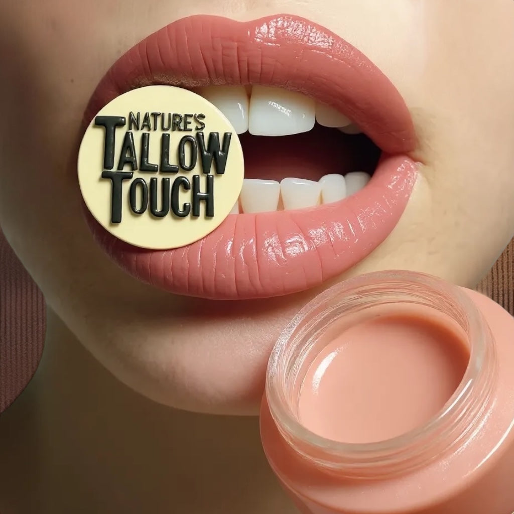 Lip Brightening Tallow Balm | Daily Hydration + Even Tone - Nature’s Tallow Touch LLC