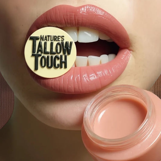 Lip Brightening Tallow Balm | Daily Hydration + Even Tone - Nature’s Tallow Touch LLC