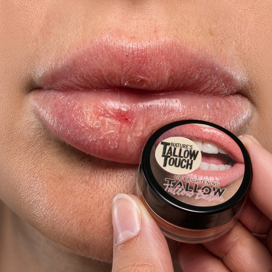 Lip Brightening Tallow Balm — Daily Moisture With a Soft-Tone Finish.