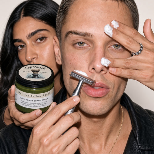 SoftTouch Sensitive Shave Cream — A Softer Shave for Skin That Feels Everything.