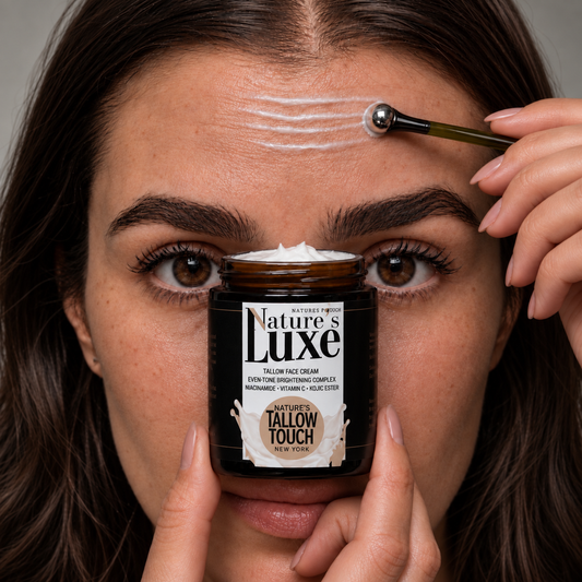Nature's LUXE Tallow Face Cream - Peptides +
Brightening + Firming Support.