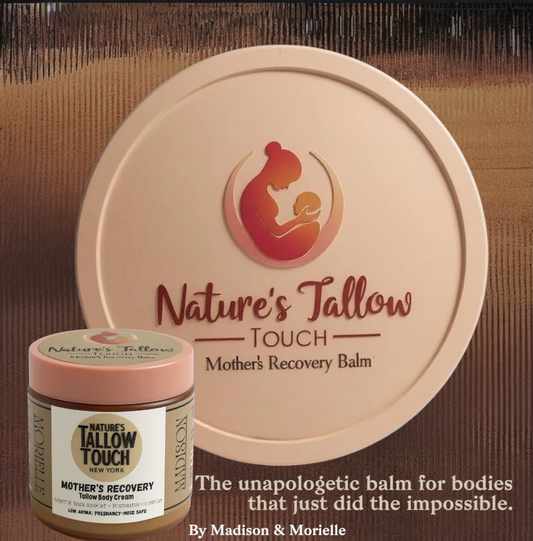 Mother’s Recovery Tallow Body Cream | Skin-Elasticity + Stretch-Mark support + Postpartum comfort (Leave-On Body Care)
