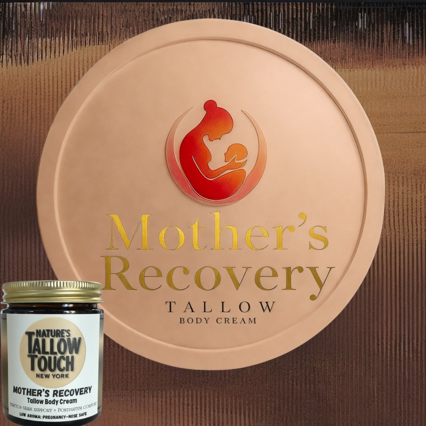 Mother’s Recovery Tallow Body Cream | Dry Skin-Elasticity + Stretch-Mark & Discoloration support - Nature’s Tallow Touch LLC