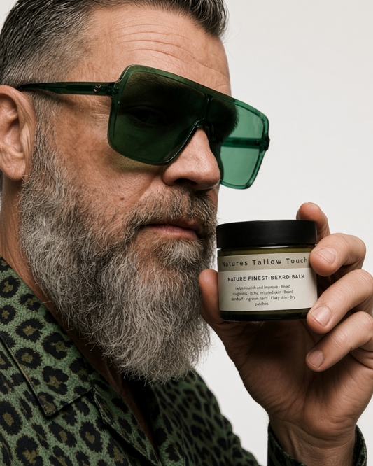 Nature’s Finest Beard Balm — Soft Beard. Clean Hold. No Greasy Shine. - Nature’s Tallow Touch LLC