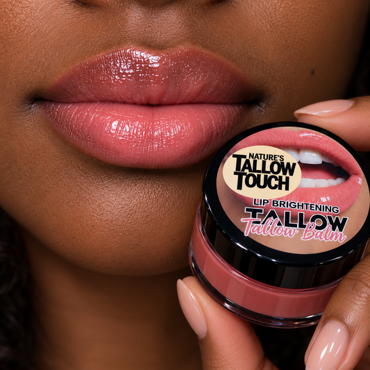 Lip Brightening Tallow Balm — Daily Moisture for Dryness, Dullness + Uneven-Tone Support.